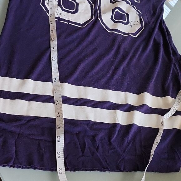 Gisele Distressed Retro Football Jersey Dress - Picture 5 of 6